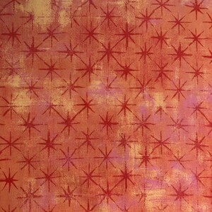 Grunge Seeing Stars in Papaya by Basic Grey for Moda Fabrics