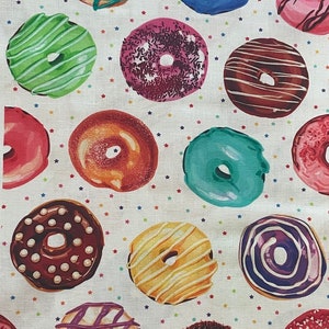 Donuts in Multiple Colors from Sweet Tooth by Robert Kaufman Fabrics