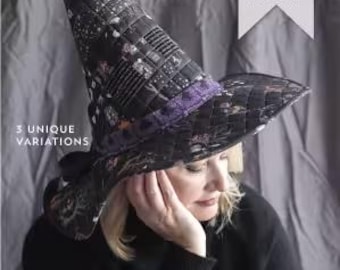 Spellbound Quilted Witches' Hat Pattern by Melissa Mortenson for Melissa Sewing Patterns
