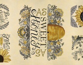 Bee Grateful Parchment by Deb Strain for Moda Fabrics 19965 11 This ...