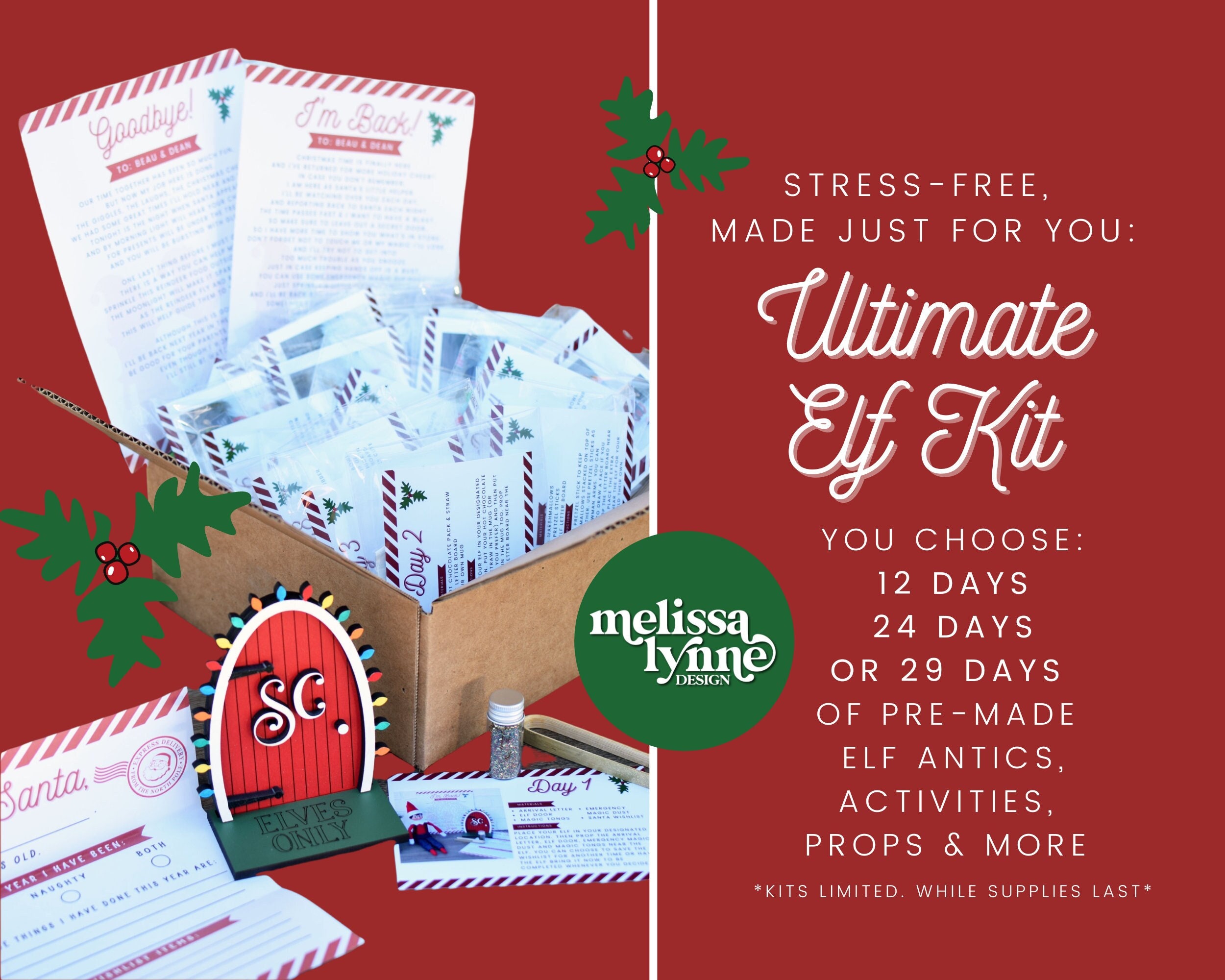 Elf Kit 2021/Elf Activity Kit/Elf Kit Pre-Order/Elf Props/Christmas E…