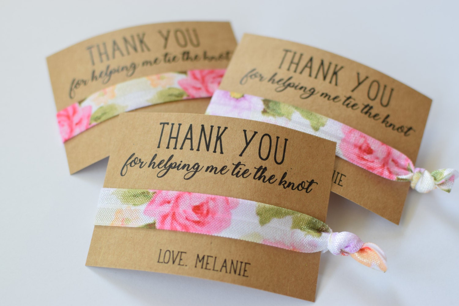 Thank You For Helping Me Tie the Knot / Wedding Party Favors / Weddin…