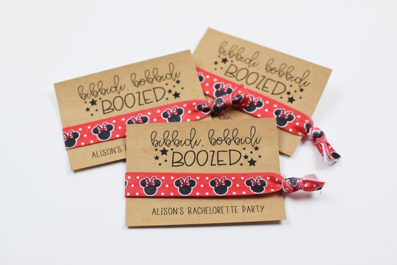 Disney Bachelorette Party Favors//Bibbidi Bobbidi Boozed Hair Etsy