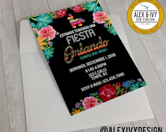 Fiesta Birthday Invitation printable