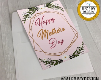 Mothers day Card - happy mothers day printable