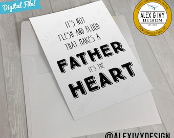 Father's Day Card - Step Dad Card - DIY - Printable