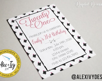 Cactus Birthday Invitation - Digital Only
