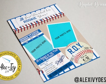 Dodgers Rookie of the Year- Birthday- Digital File