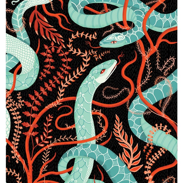 VINES & SNAKES // 8 x 10 print