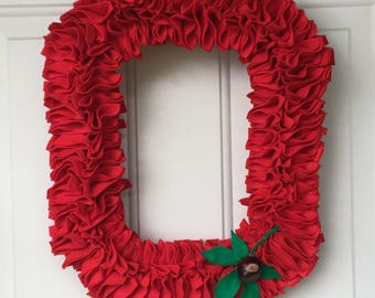 The Ohio State University  Block O Wreath - All Scarlet (Red)