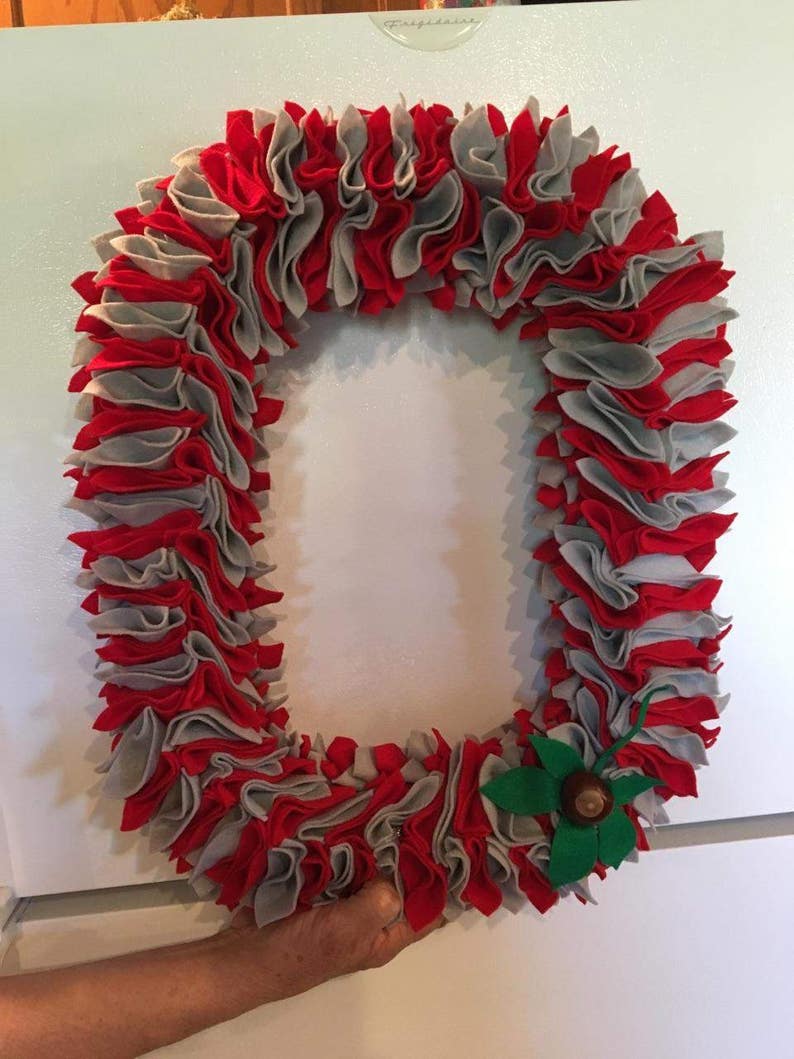 The Ohio State University Block O Wreath Two Color image 2