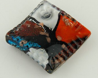Dichroic Glass Pendant - Fused Glass Pendant