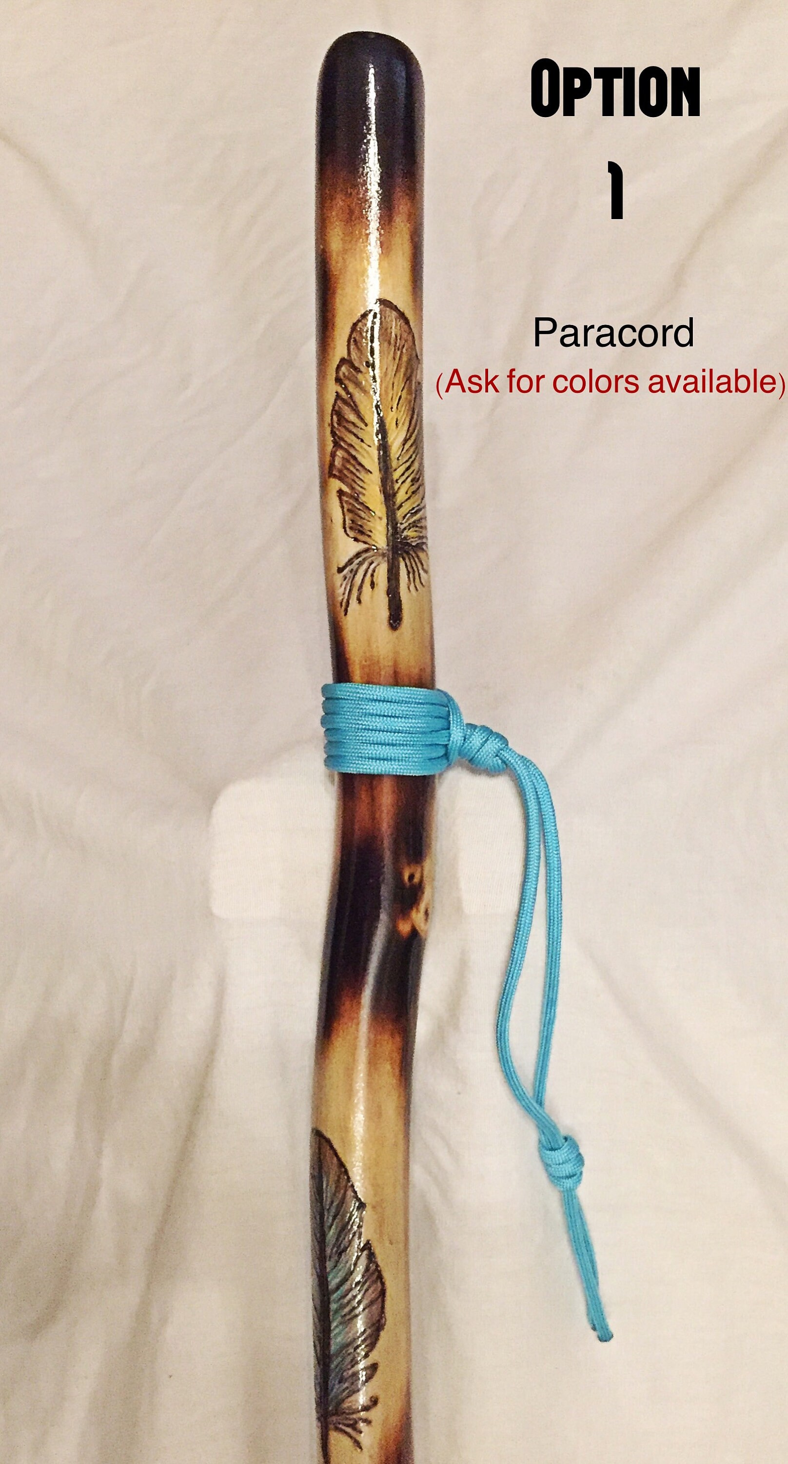 Paracord or Leather LANYARD for Custom Ordered Walking Sticks Etsy