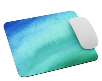 Blue and Green Gradient, Mouse pad, Office Computer Desk Accessory