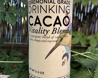 Ceremonial Grade Drinking Cacao, Vitality Blend- Drinking Chocolate