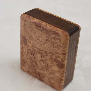 Playing Card Box Maple Burl Box Card Box Playing Cards