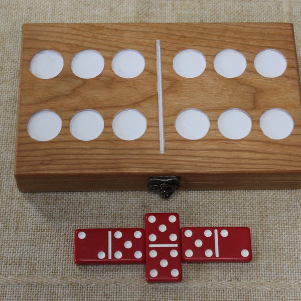 Double Six Dominoes with Custom Box