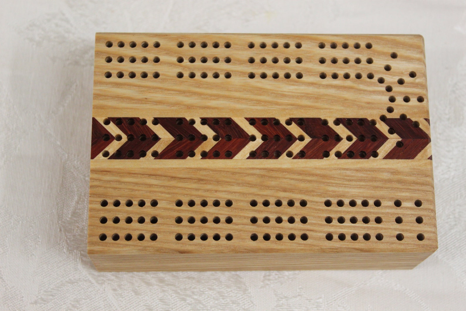 3player Folding Travel Cribbage Board With Inlays and Tote Etsy