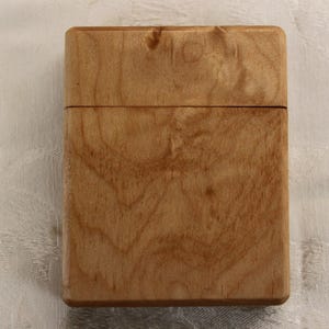 Playing Card Box Curly Maple Box Card Box Playing Cards
