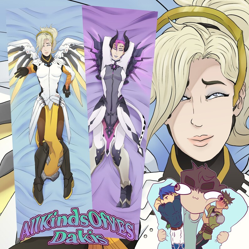 Overwatch mercy / Imp Waifu Dakimakura / Body Pillow Etsy Australia