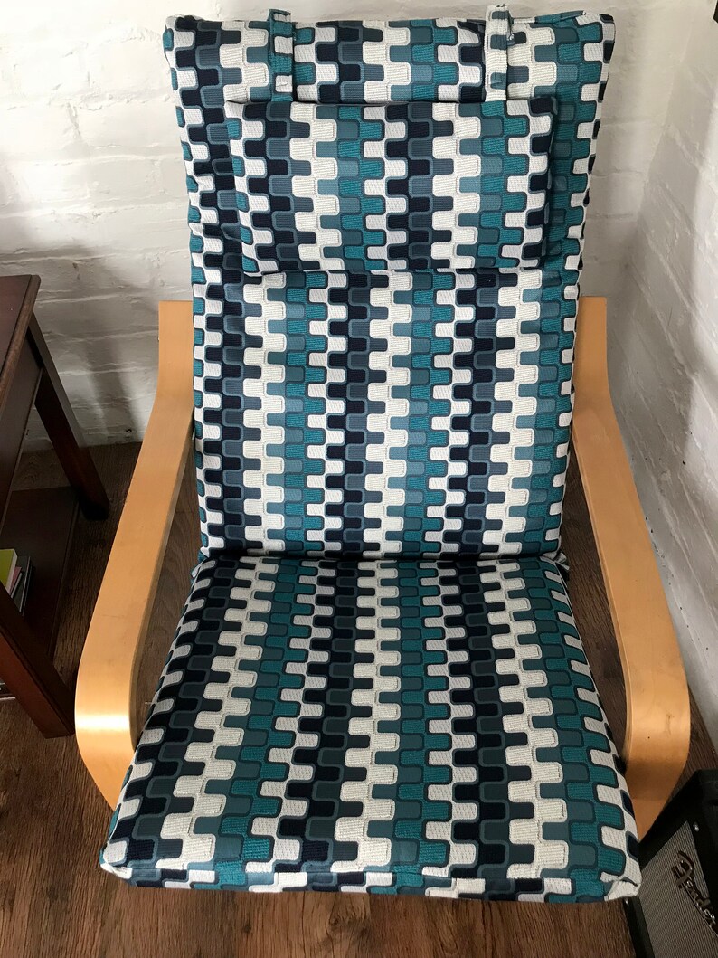 Ikea Poang Rocking chair Slip Cover in a fantastic Teal Blue | Etsy