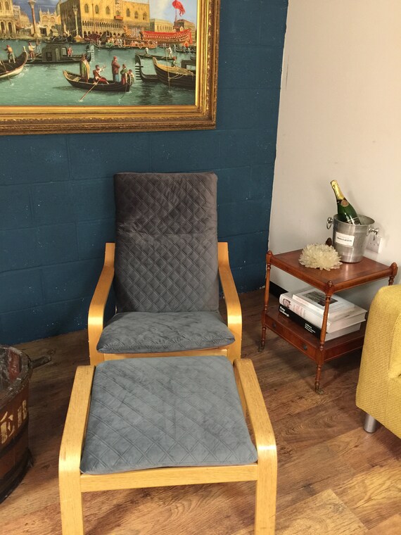 Ikea Poang Range Slip Covers In New Embossed Diamond Stitch Etsy