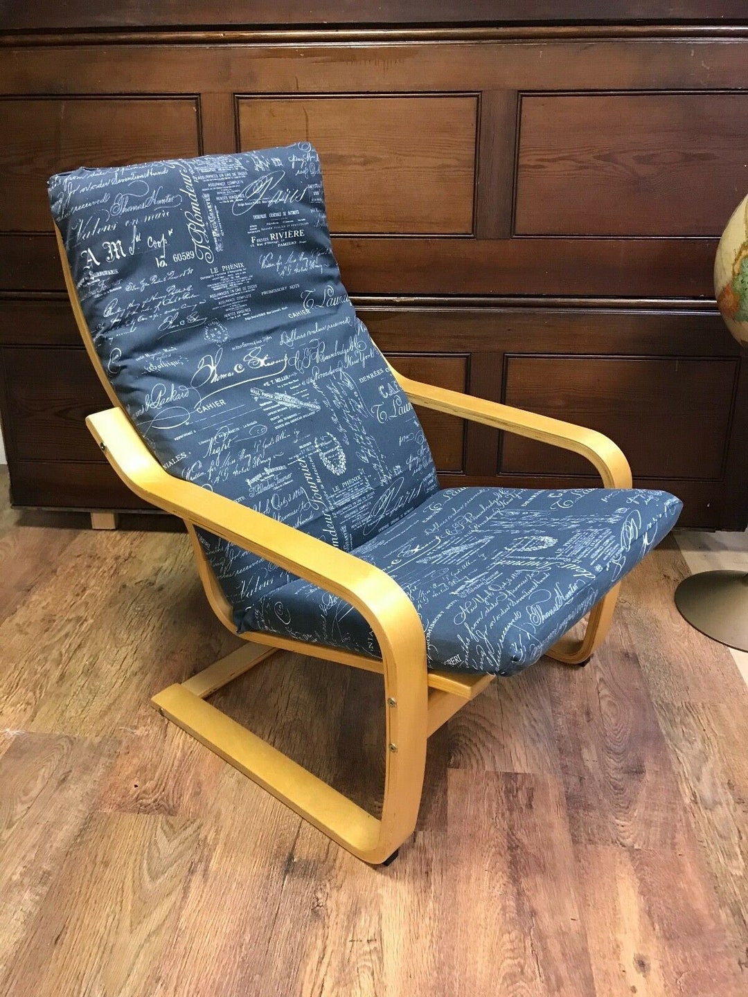 Ikea Poang Chair Cover Replacement Cover Charcoal Cafe Etsy