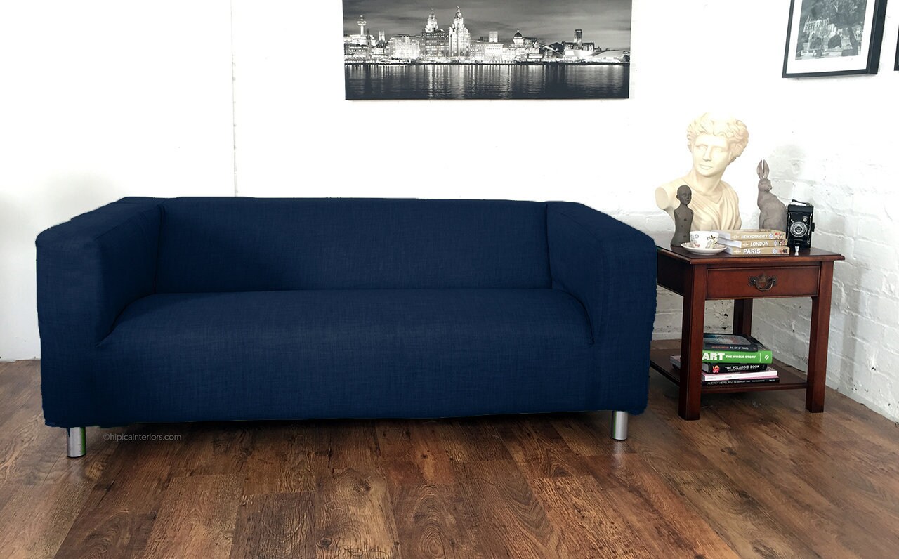 Ikea Klippan Funda slip de sofá 27 colores en tejido look lino - Etsy España