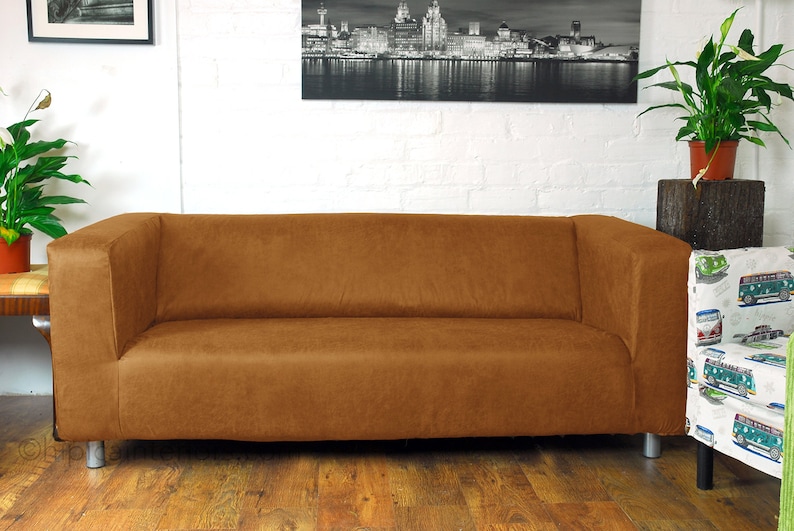 Ikea Klippan Range Sofa Covers In Distressed Leather Look Image 0