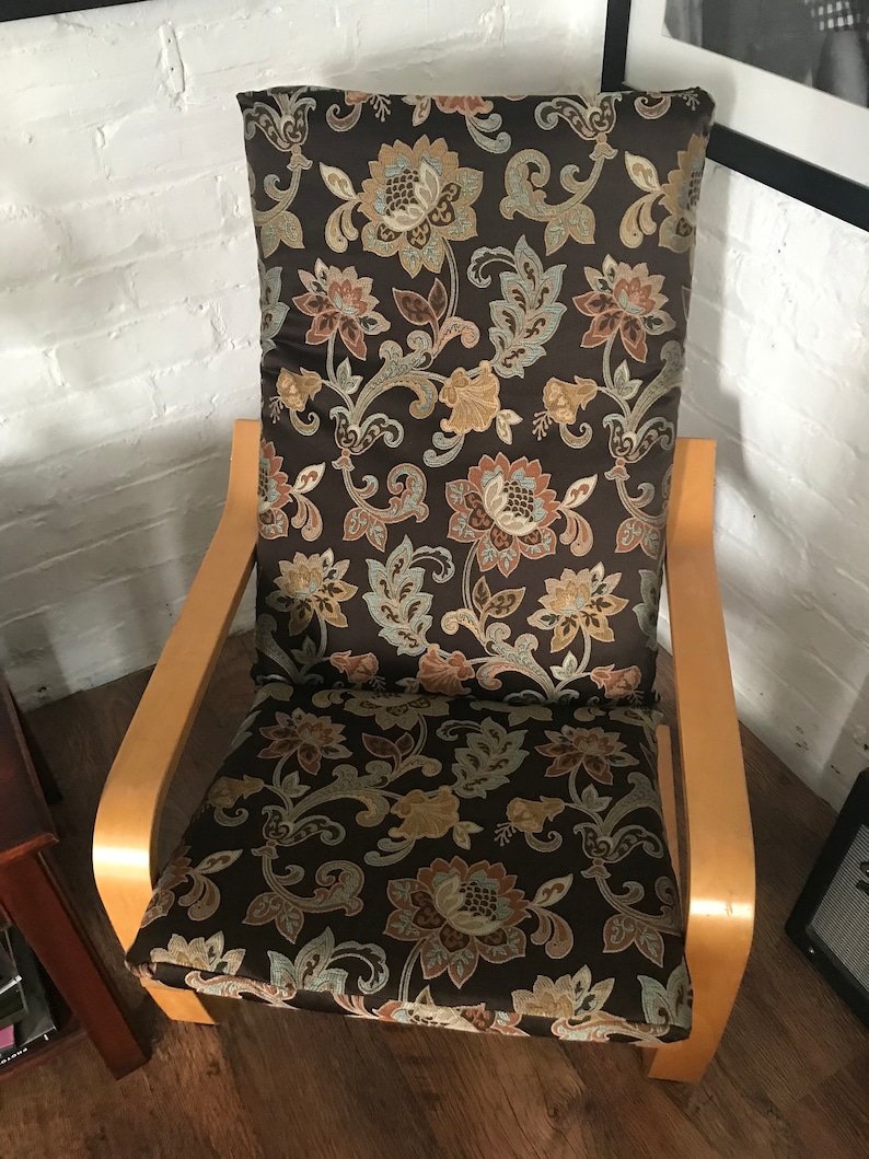 Ikea Poang Kids Adults chair slip cover in Lovely cotton | Etsy