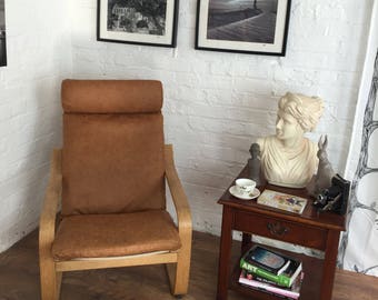 Leather Poang Cover Leather Poang Cover, Ikea Poang Chair And Footstool Cover Set