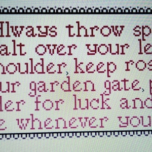 Practical Magic Cross Stitch