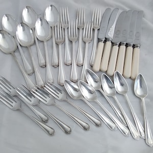 Vintage 29 piece Silver Plated Community Plate cutlery set - EPNS