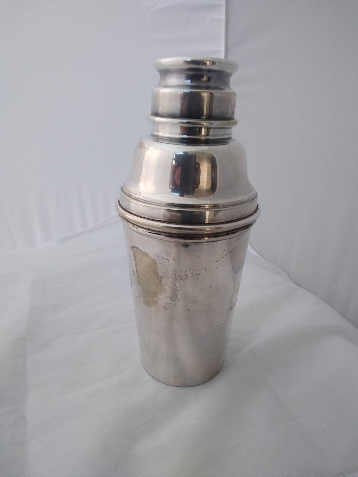 Eller enten Lab Pludselig nedstigning Simple Vintage Art Deco Silver Plated Cocktail Shaker With - Etsy