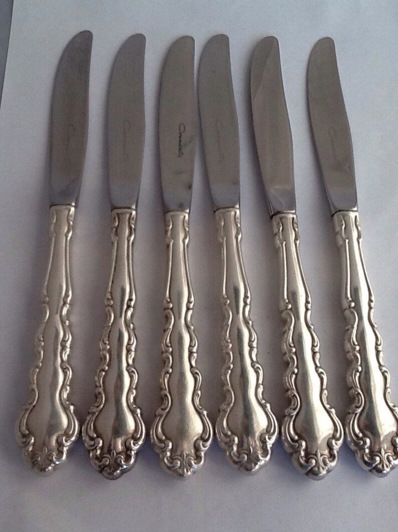 Set of 6 Mansion House Community Plate Oneida Dessert Knives