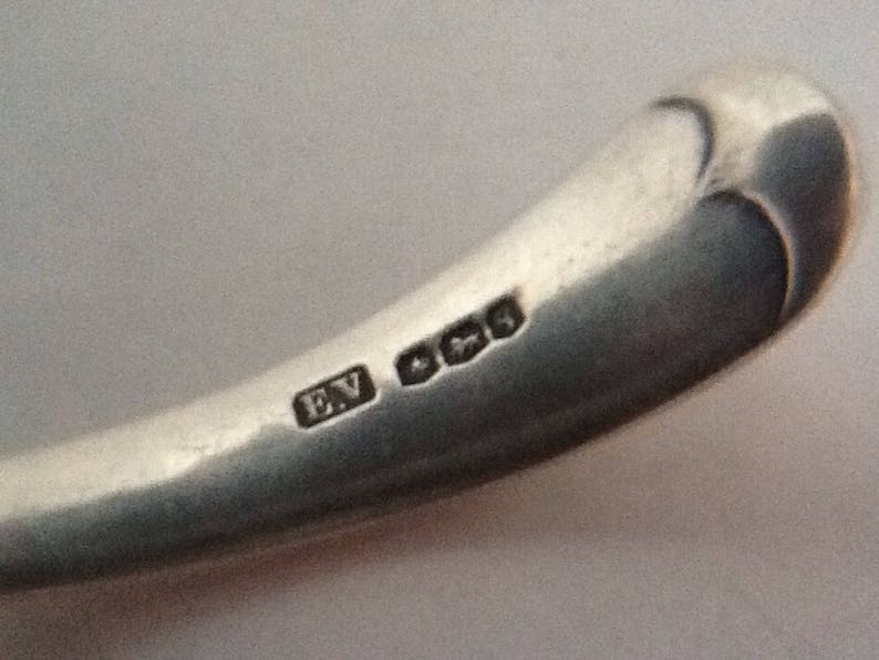 Vintage Solid Sterling Silver sauce ladle spoon Sheffield 1933
