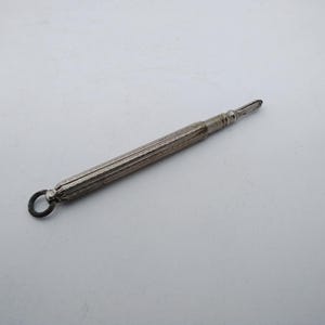 Antique Silver Plated Propelling Pencil - Etsy UK