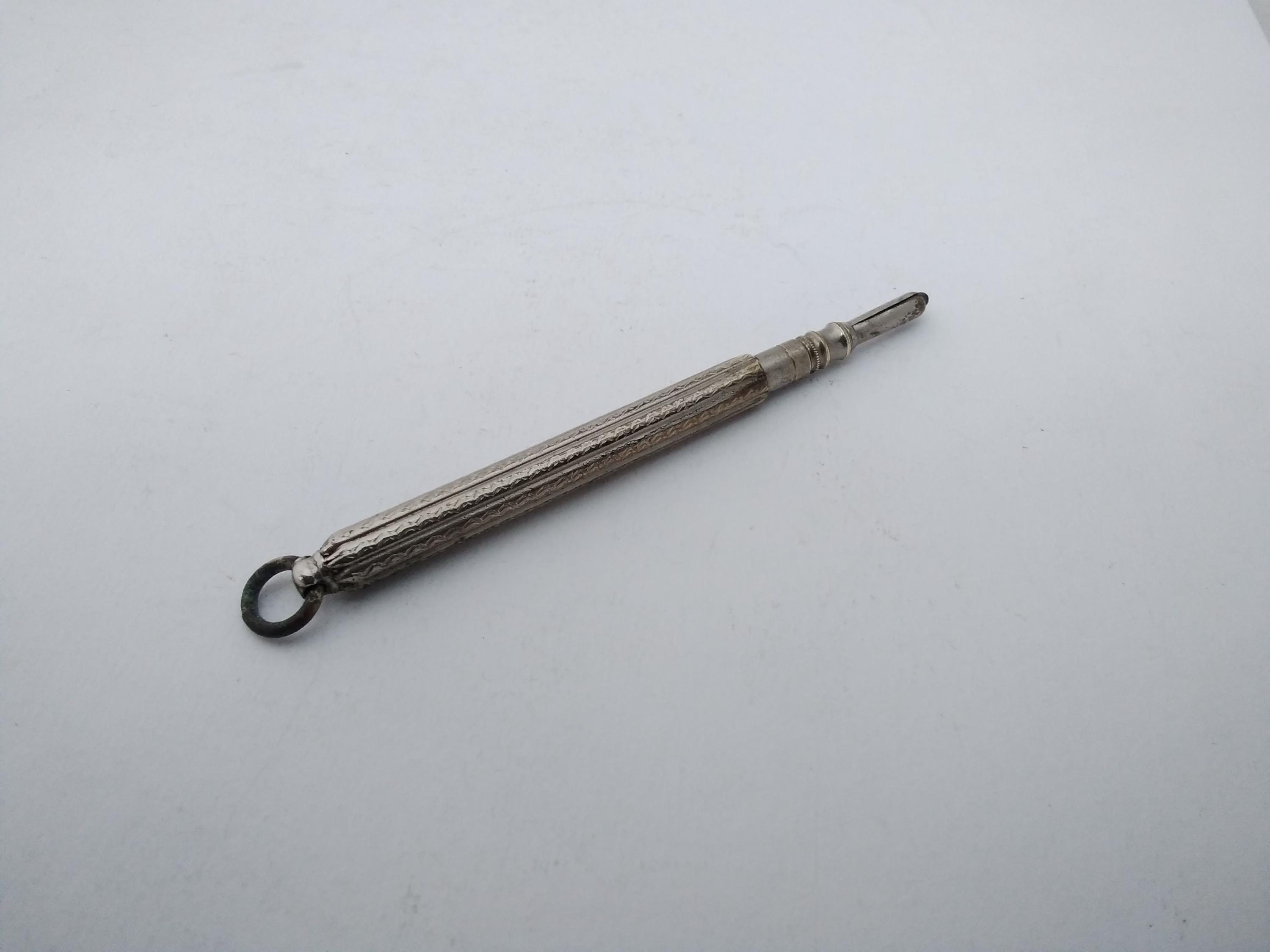 Antique Silver Plated Propelling Pencil - Etsy UK