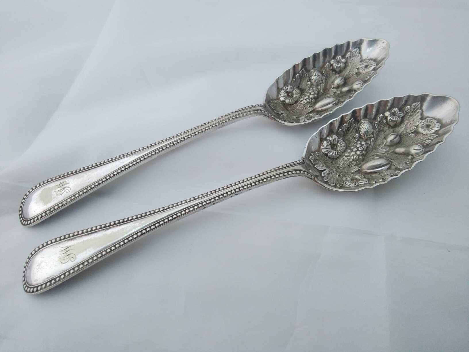 Antique berry spoons best sale