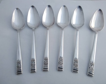 キングスパターンシルバーメッキデザートフォーク6本セット - EPNS 4 +