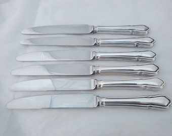 Vintage set of silver plated dessert cutlery Dubarry pattern  Elkington, Sheffield