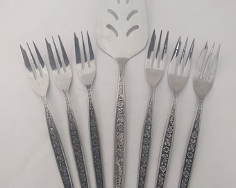 Vintage Set of 6 Stainless Steel Viners Studio Dinner Forks - Etsy