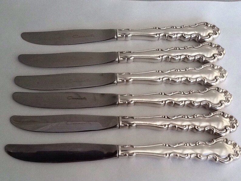 Set of 6 Mansion House Community Plate Oneida Dessert Knives