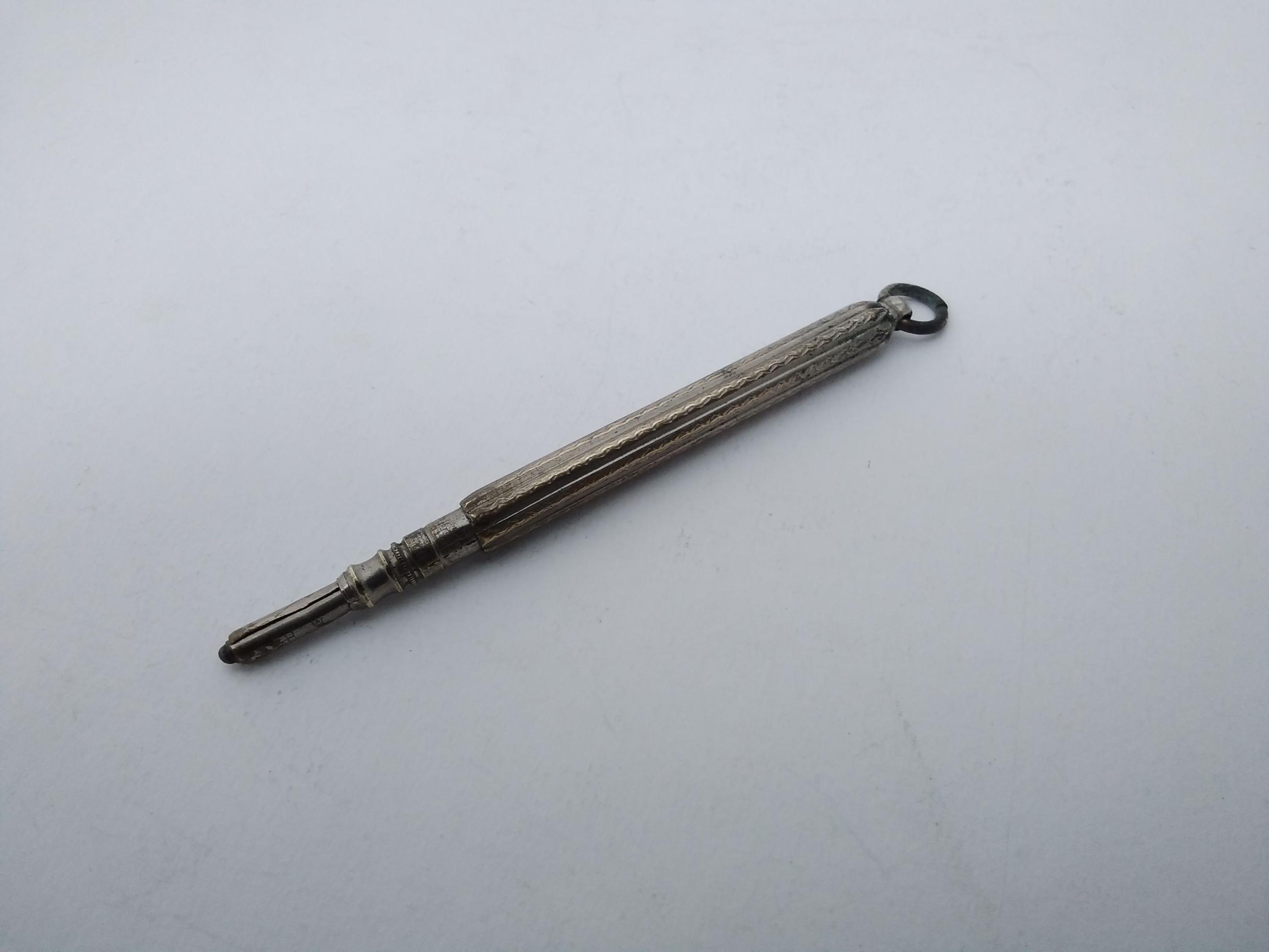 Antique Silver Plated Propelling Pencil - Etsy UK