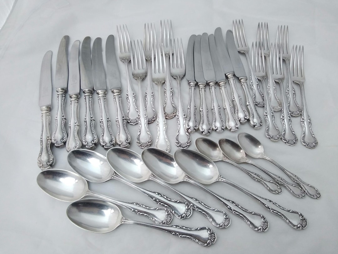 33 Piece Vintage Silver Plated Art Deco Mappin & Webb Dinner