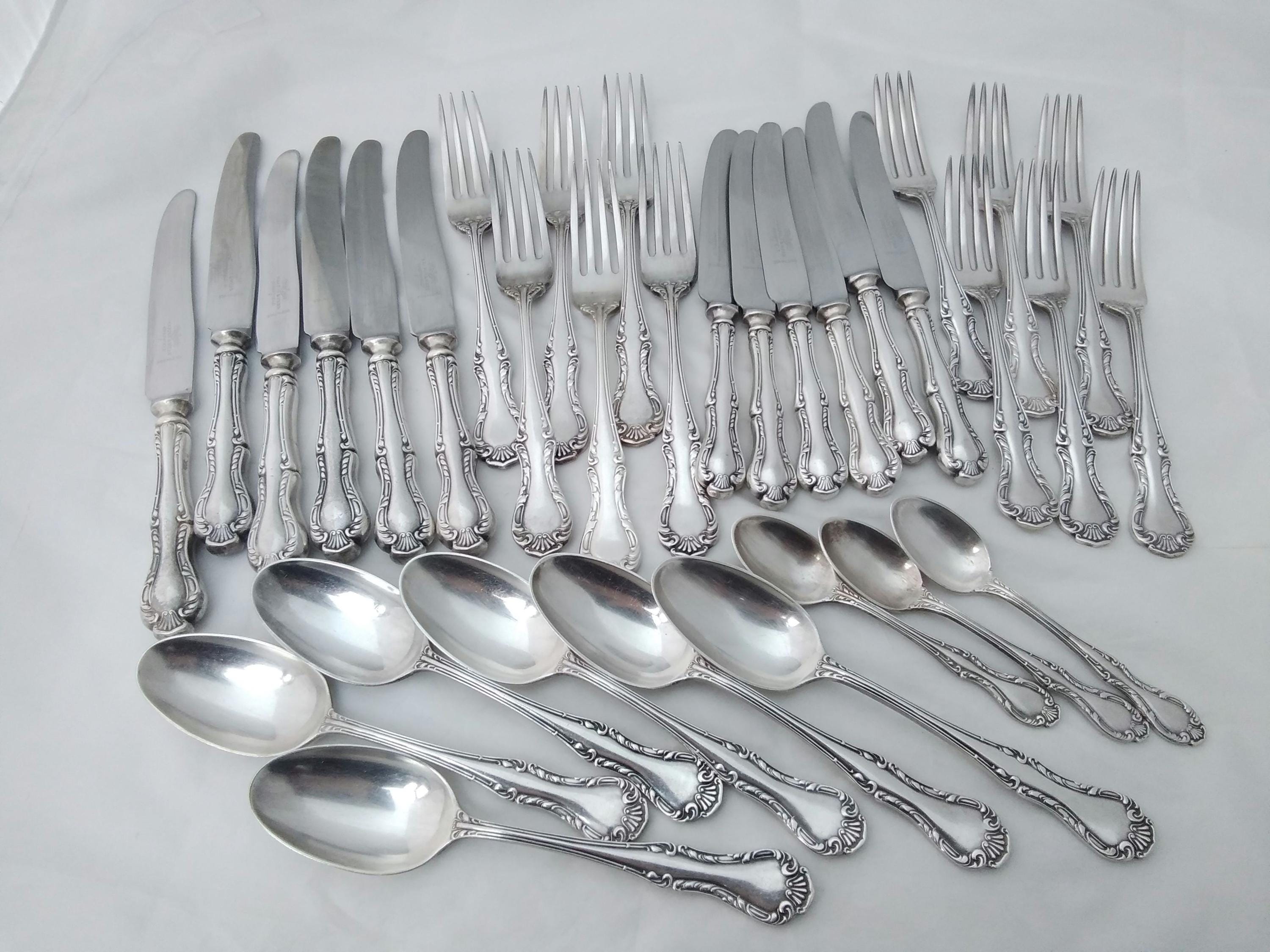 33 Piece Vintage Silver Plated Art Deco Mappin & Webb Dinner 