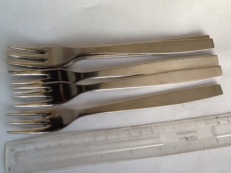 Vintage set of 6 stainless steel viners Chelsea table dinner forks