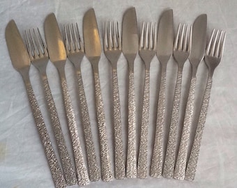 ヴィンテージ シルバーメッキ オールドイングリッシュ パターン サラダ