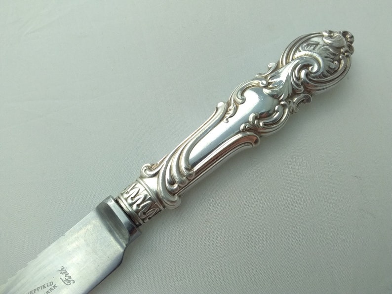 Vintage EPNS silver plated decorative wedding cake knife