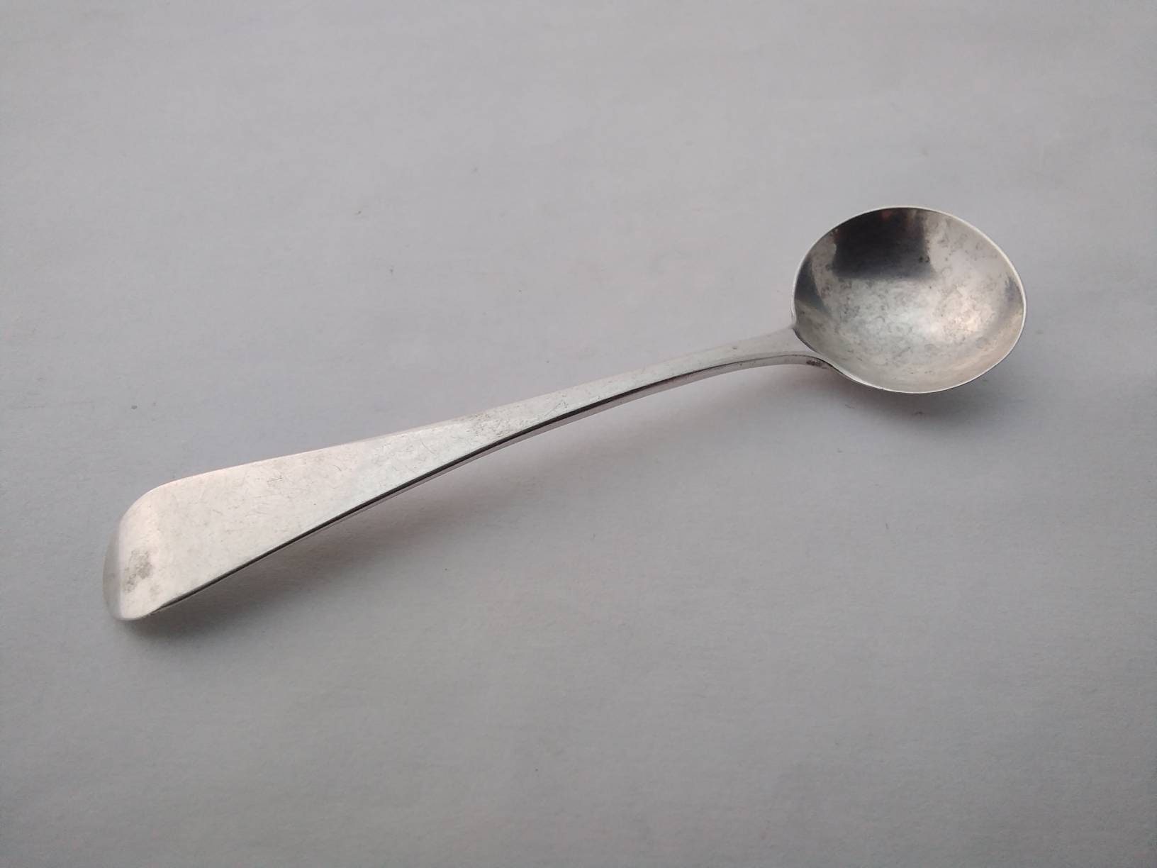 DOG NOSE with flowers DEMITASSE SPOON  1904 ENGLISH STERLING 